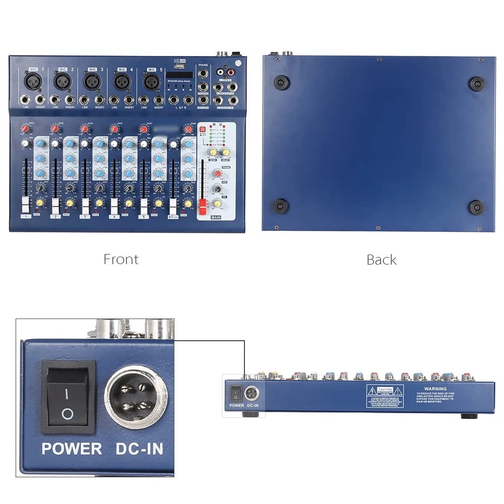 SANWA MI7 BLUE LIMITED EDITION 他3点付き Amazon.com: CZCZC F7-USB 7-Channel Mic Line Audio Sound Mixer